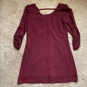 3/$15 - Burgundy Tunic Dress